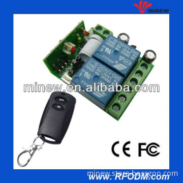 Wireless receiver control with relay